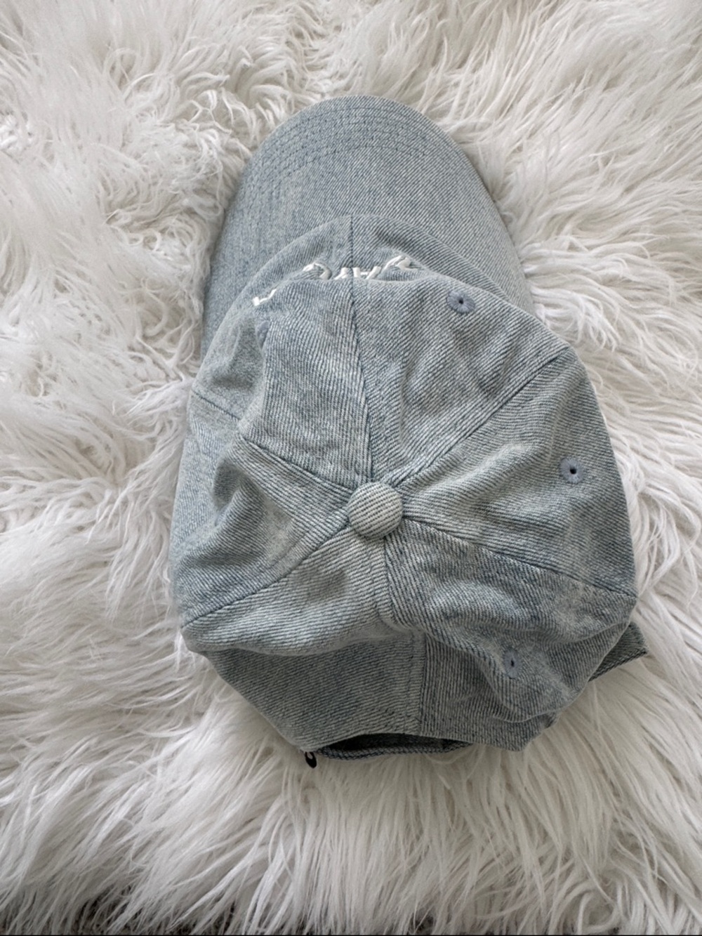 BIMBAYLOLA Light Blue Denim Baseball Cap - Picture 2 of 3